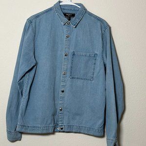 Mens Jean button up shirt
